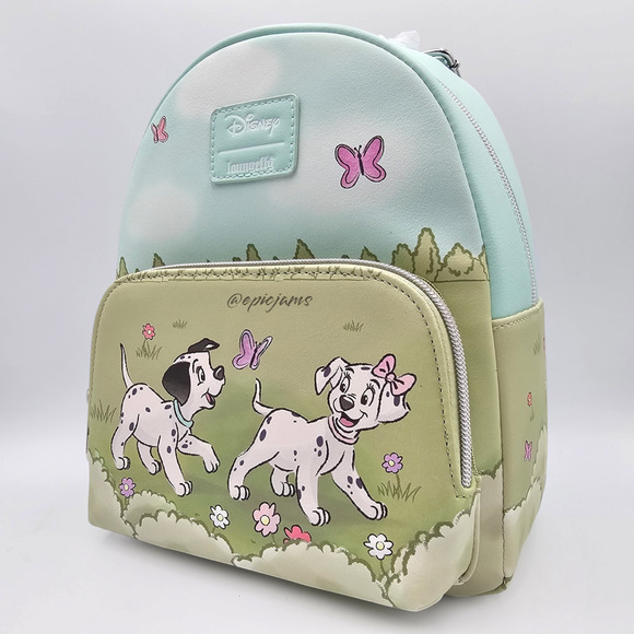 Loungefly Disney 101 Dalmatians Flower Field Butterflies Mini Backpack New main image 4